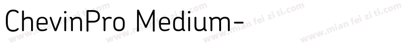 ChevinPro Medium字体转换